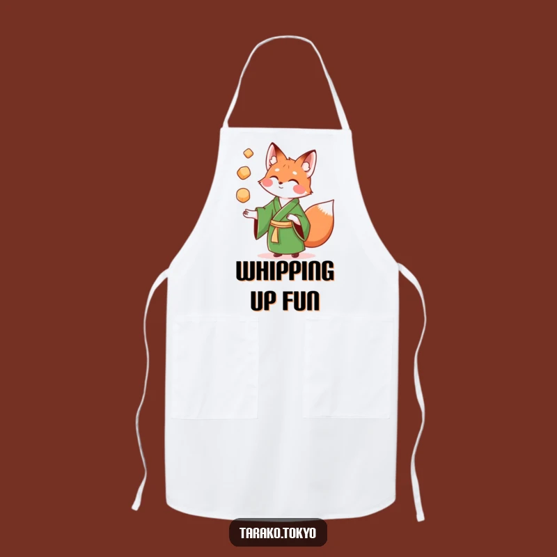 Funny Fox Kimono Apron: Playful and practical funny apron for a fun kitchen.