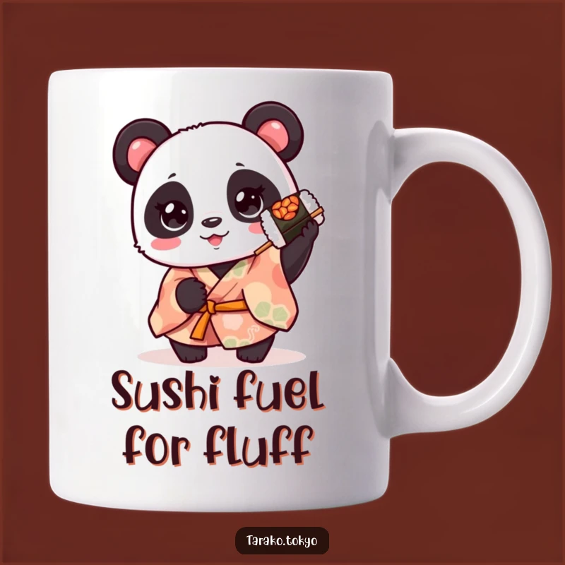 Funny Cute Panda Kimono Sushi Mug - Hilarious Animal & Foodie Gift