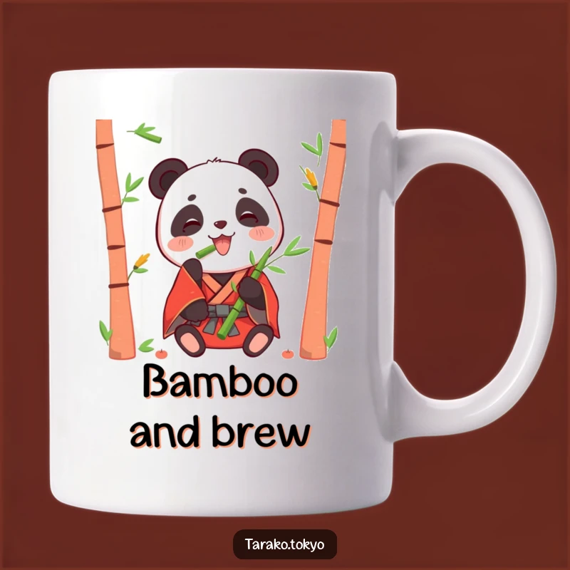 Funny Panda Bamboo Mug: Happy Eater's Delightful Gift!