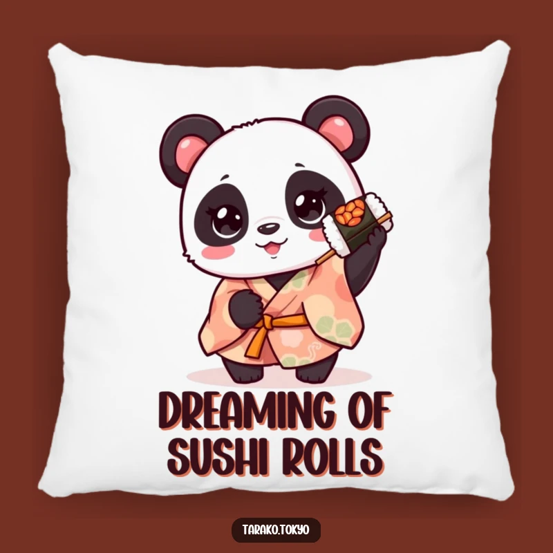 Funny Panda Kimono Sushi Pillow - Comfy & Cute Accent Piece