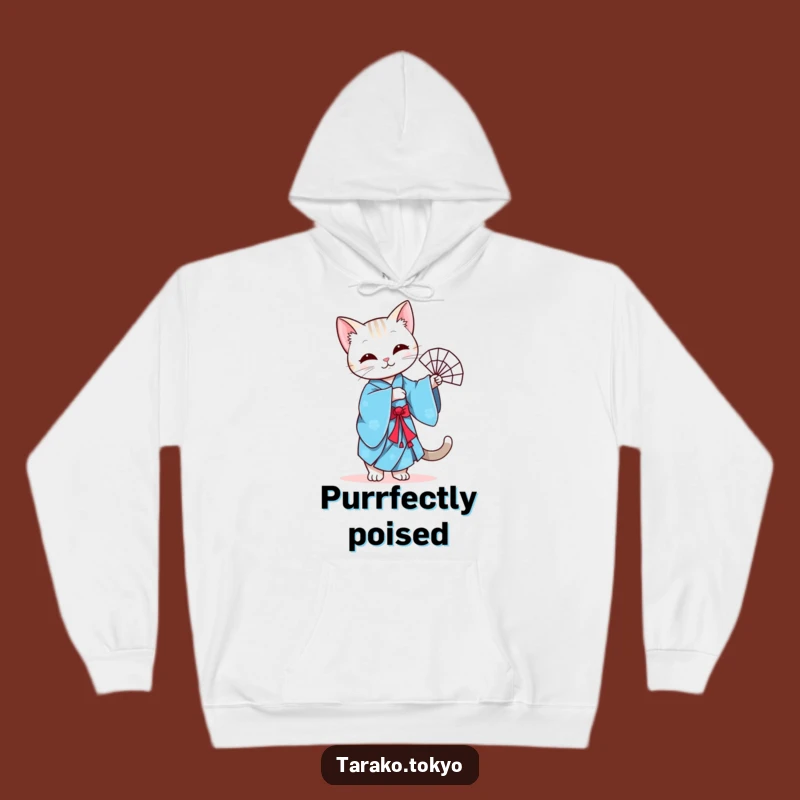 Cozy Funny Cat Fan Dance Hoodie: Feline Elegance and Warmth!