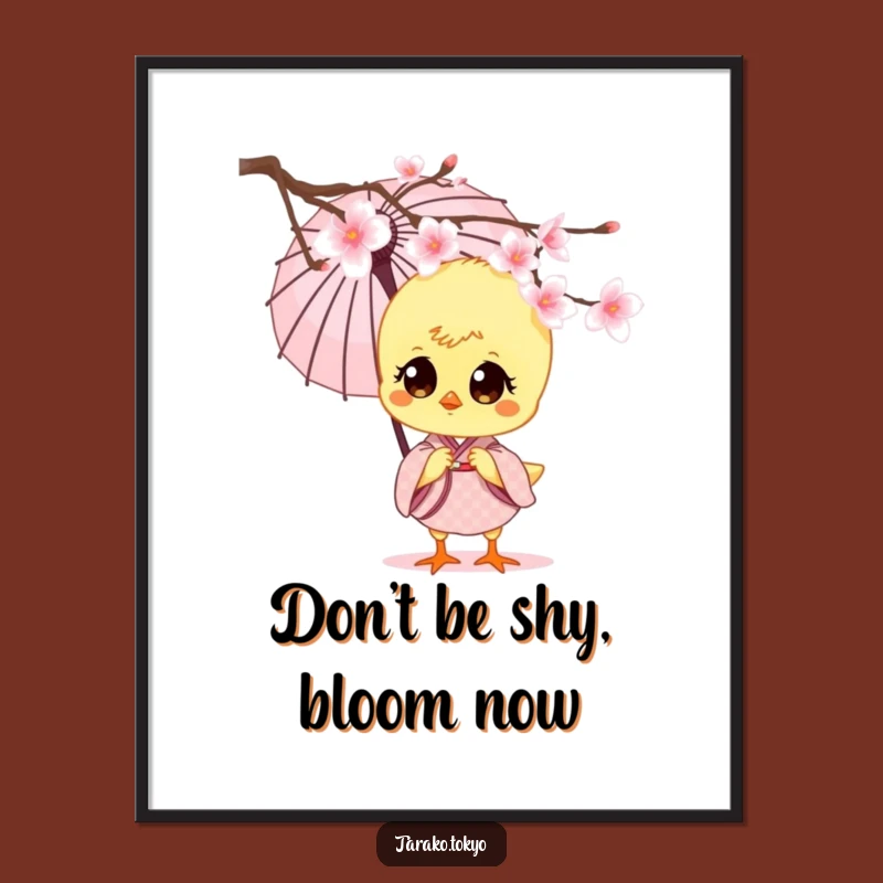 Funny Free Printable Wall Art Chick Kimono Umbrella Downloadable Decor