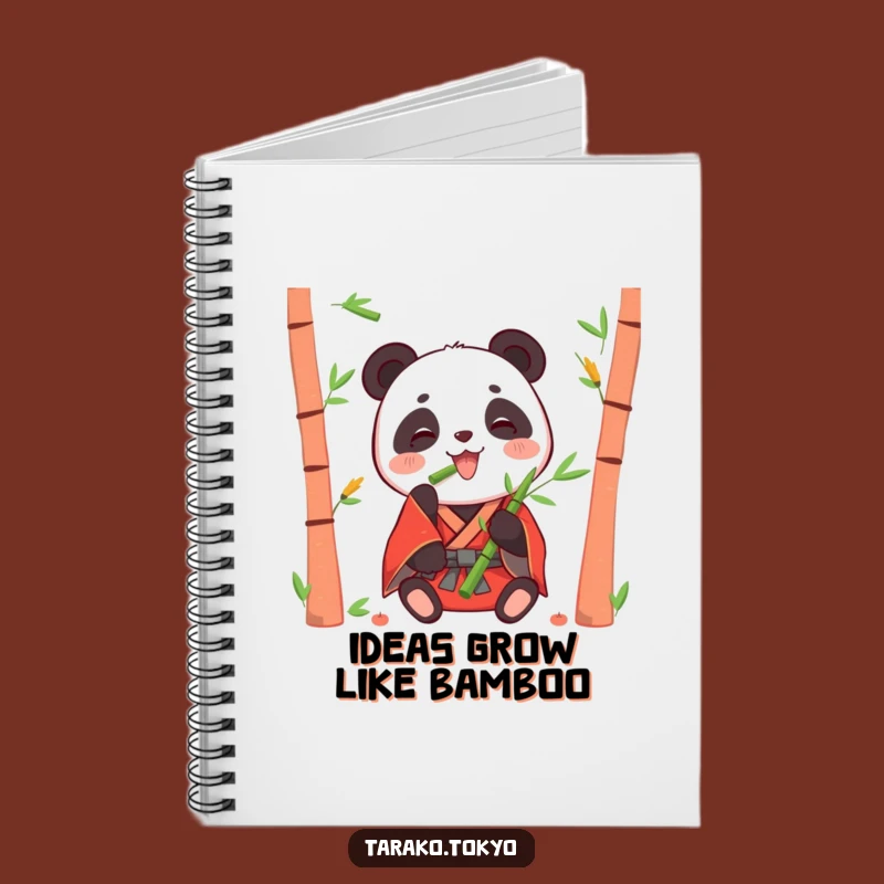 Funny Panda Bamboo Notebook: Jot Down Your Happy Thoughts!