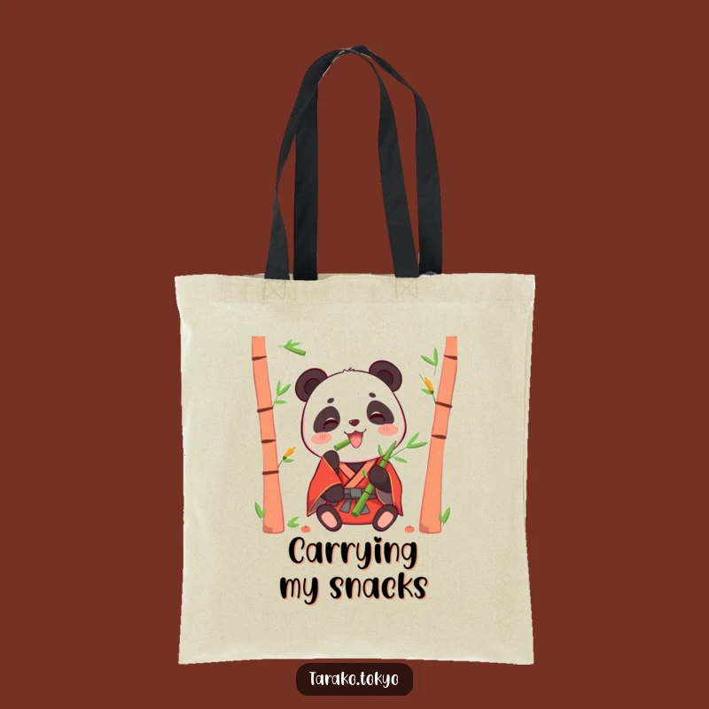Funny Panda Kimono Tote Bag: Carry Happiness and Snacks!